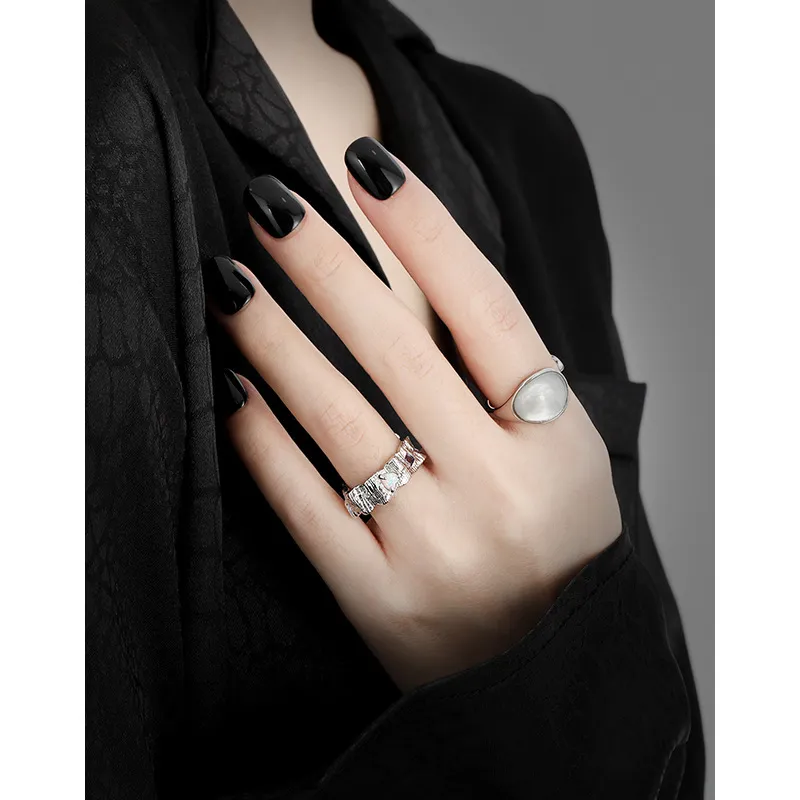 Quarqor S925 Silver Rings Women's-4