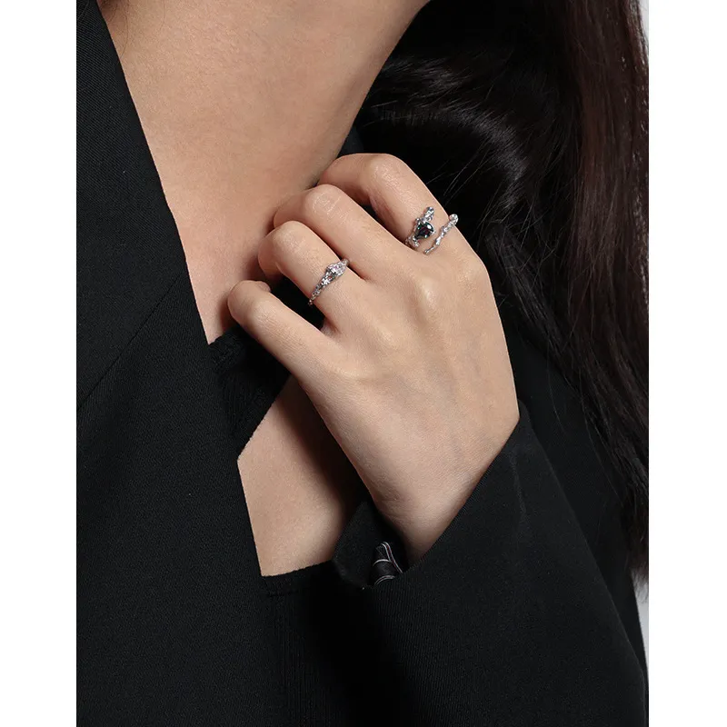 Quarqor S925 Silver Rings Women's-5