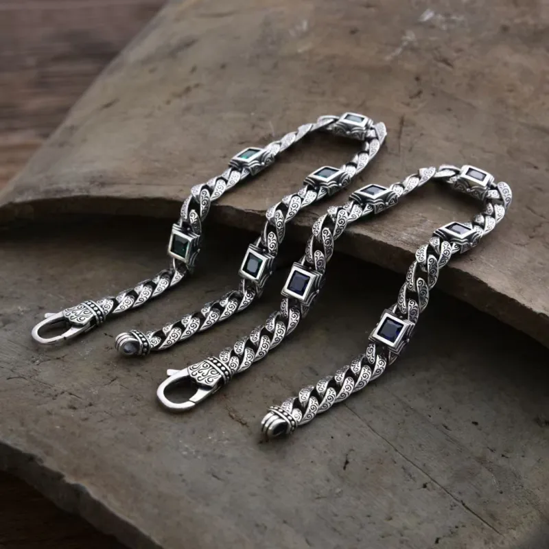 Quarqor S925 Silver Bracelets Men's-9