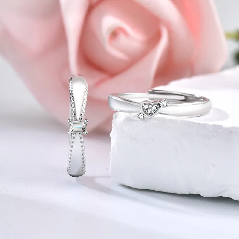 Quarqor S925 Silver Rings Unisex-8