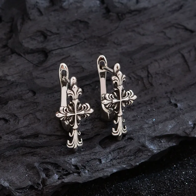 Quarqor Brass Stud Earrings Unisex-2