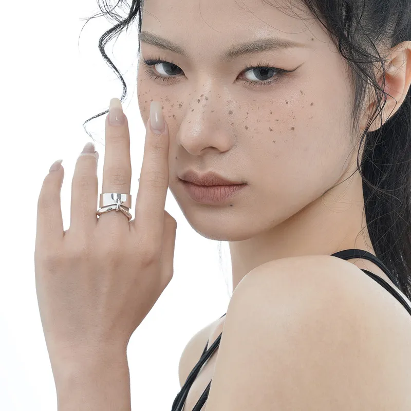 Quarqor S925 Silver Rings Unisex-2