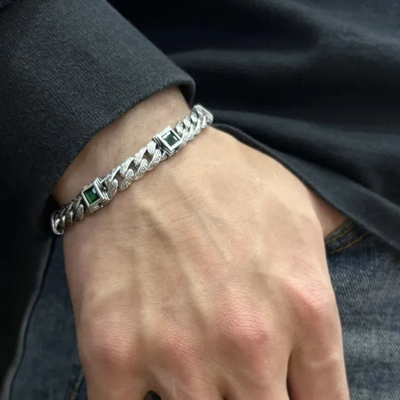 Quarqor S925 Silver Bracelets Men's-10