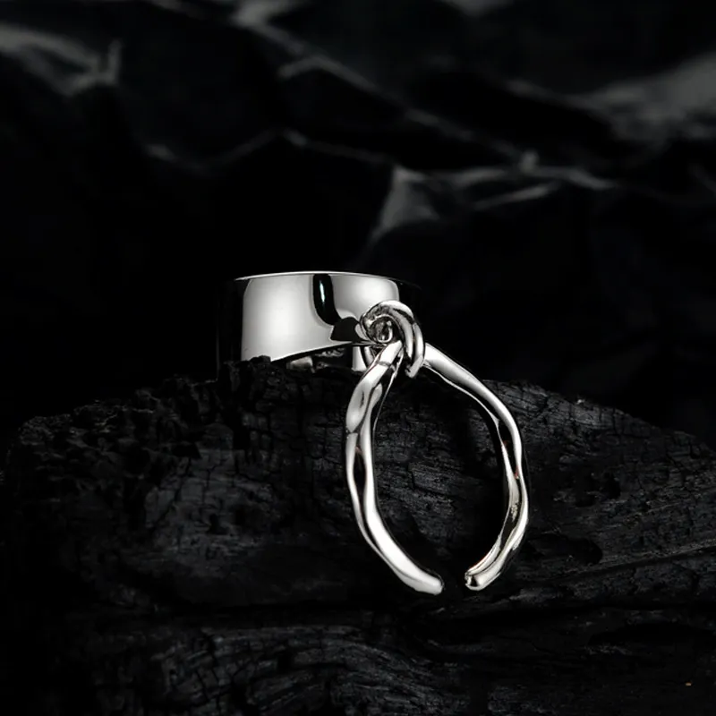 Quarqor S925 Silver Rings Unisex-4