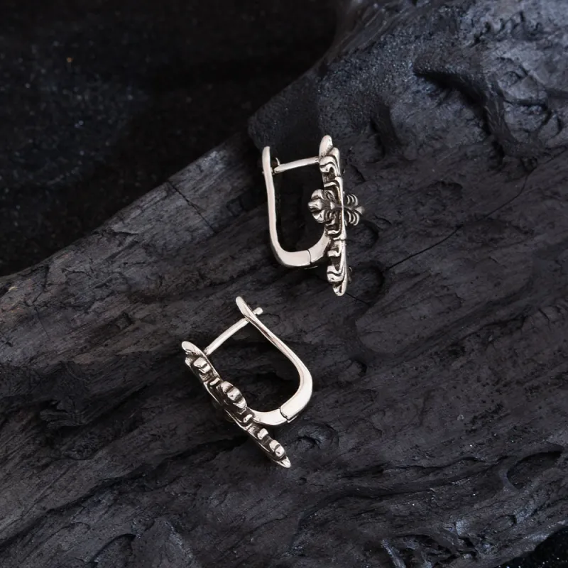 Quarqor Brass Stud Earrings Unisex-3