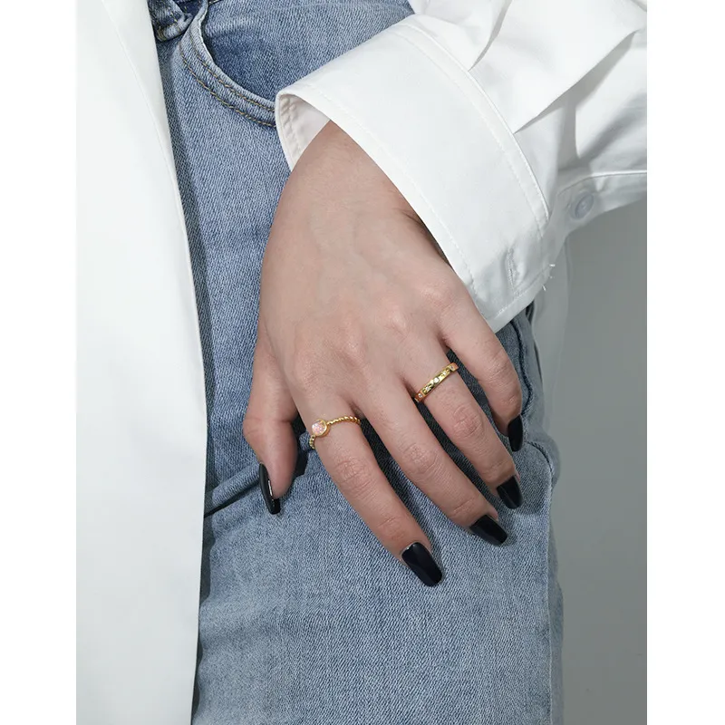 Quarqor S925 Silver Rings Women's-5