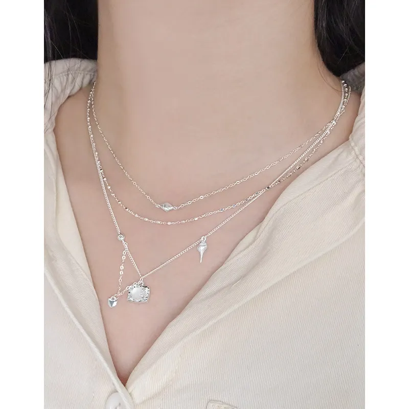 Quarqor S925 Silver Necklaces Women's-4
