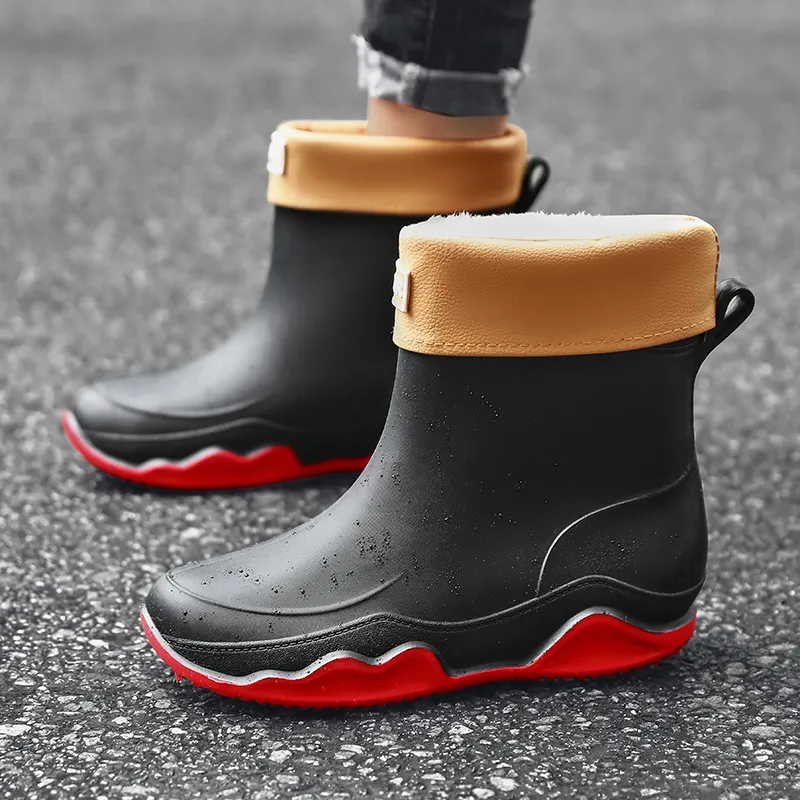 TAIHEYUAN Abrasion Resistant Cushioning Waterproof Rain Boots Unisex-4