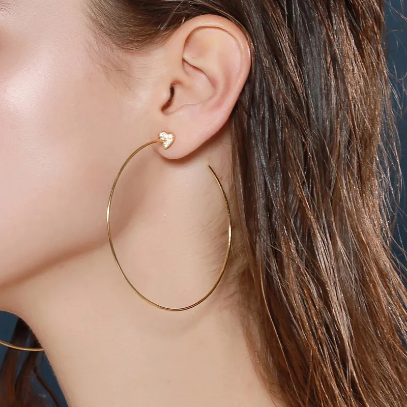 LELOUP 18K Gold Plated Copper 925 Sterling Silver Gold Plated Earrings Women's Gold-3