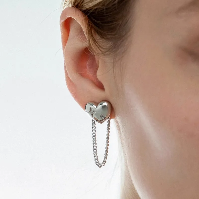 LELOUP Platinum Plated Copper Earrings Women's Silver-1