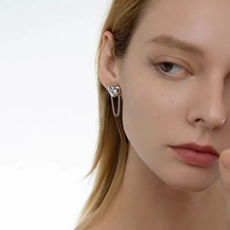 LELOUP Platinum Plated Copper Earrings Women's Silver-3
