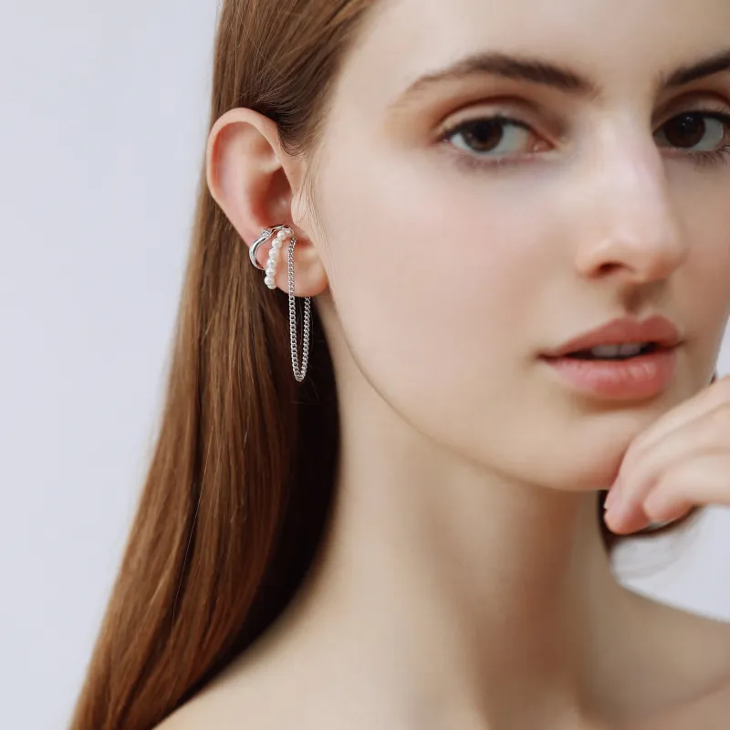 LELOUP Copper Clip On Earrings Women's Silver-6