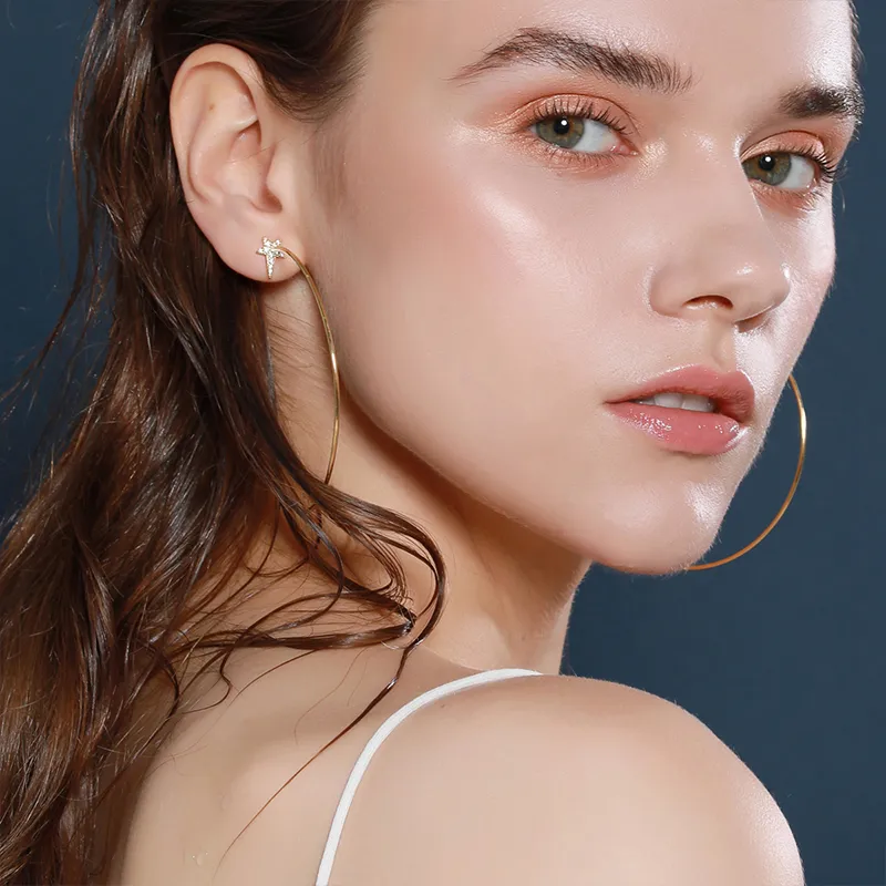 LELOUP 18K Gold Plated Copper 925 Sterling Silver Gold Plated Earrings Women's Gold-1