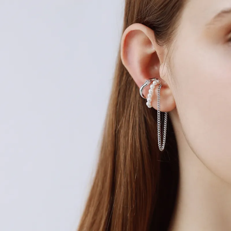LELOUP Copper Clip On Earrings Women's Silver-8