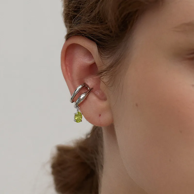 LELOUP Gold-Plated Copper With Rhodium Clip-On Earrings Women's-5
