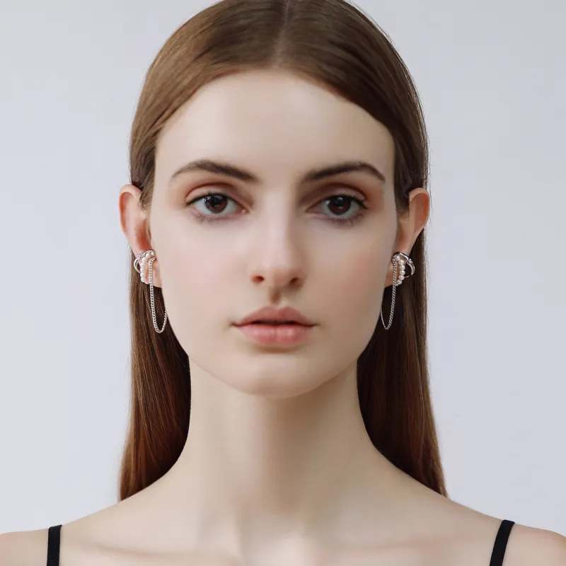 LELOUP Copper Clip On Earrings Women's Silver-2