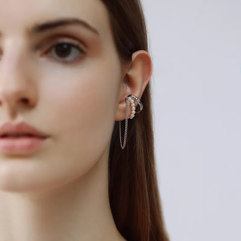LELOUP Copper Clip On Earrings Women's Silver-1