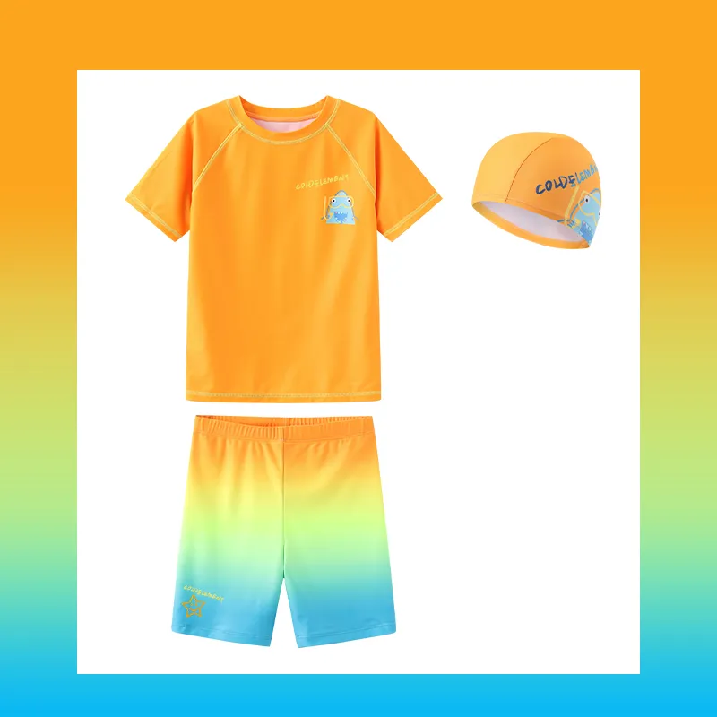 Cold Elements x Cold Elements Swimming Sets Hot Spring Outdoor Kids' Neon Orange-1