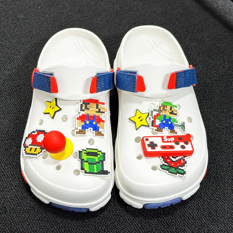 Wooden Rabbit Odor Resistant Closed Toe Slippers Unisex White Blue Red-6