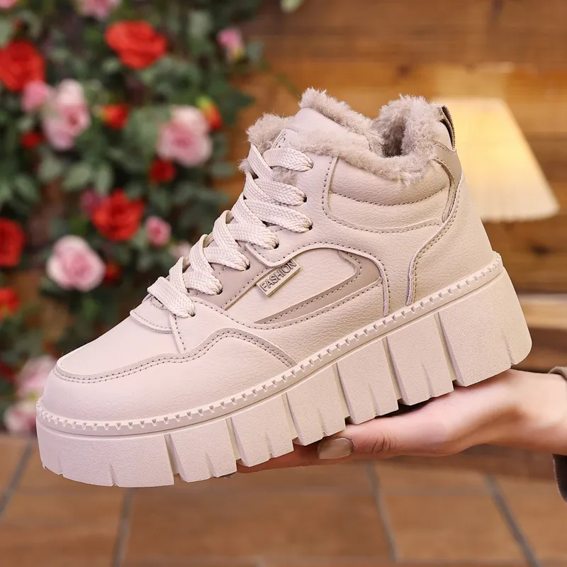 Wooden Rabbit High Top Kids Lifestyle Shoes Teenagers-4