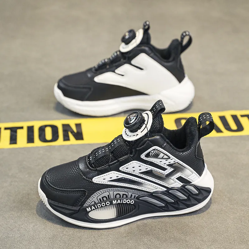 Wooden Rabbit Slip Resistant Thermal High Top Children's Basketball Shoes Kids'-2
