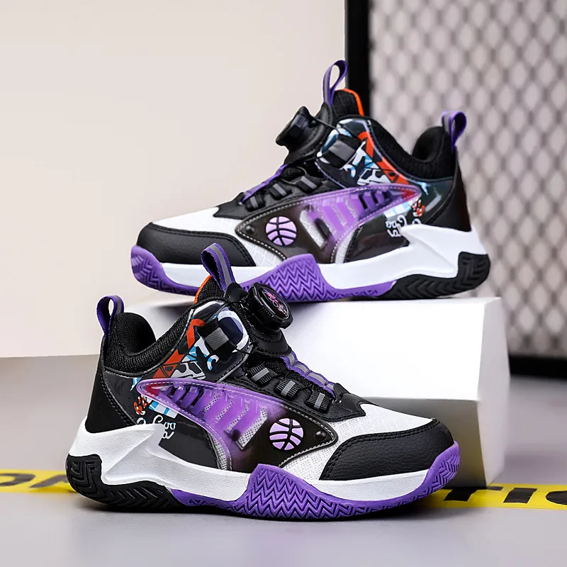 Wooden Rabbit Children's Basketball Shoes Kids'-8