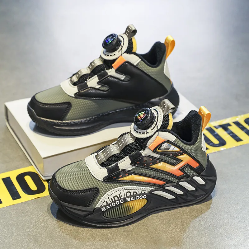 Wooden Rabbit Slip Resistant Thermal High Top Children's Basketball Shoes Kids'-15