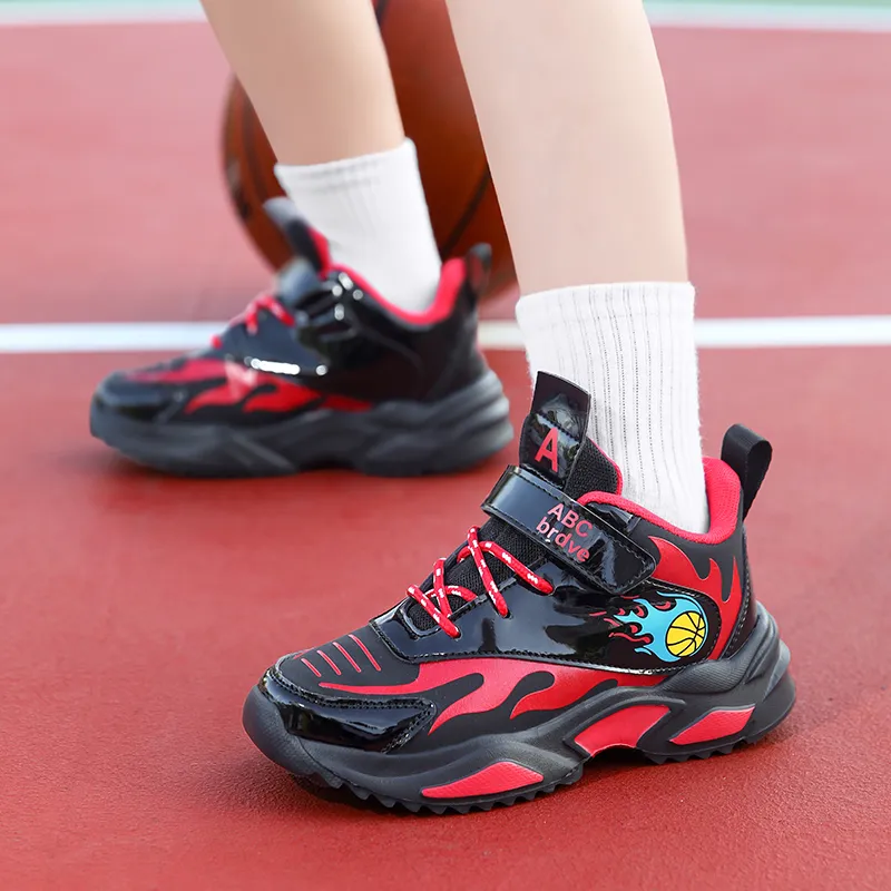 Wooden Rabbit Abrasion Resistant Children's Basketball Shoes Kids'-3
