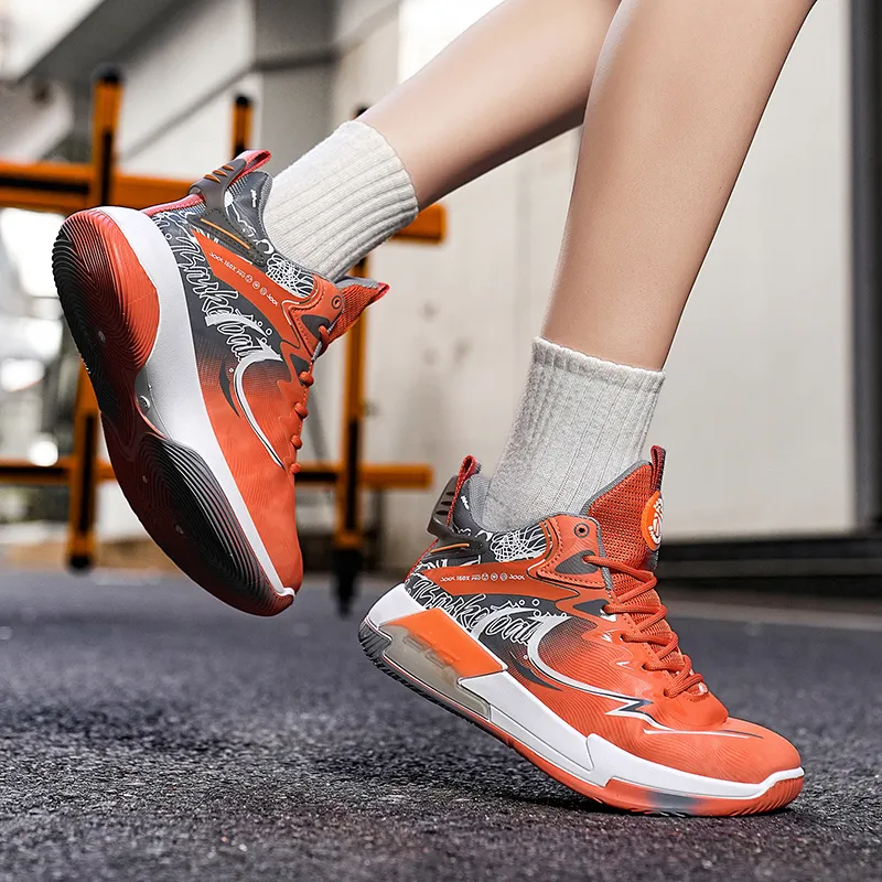 Wooden Rabbit Children's Basketball Shoes Teenagers-15