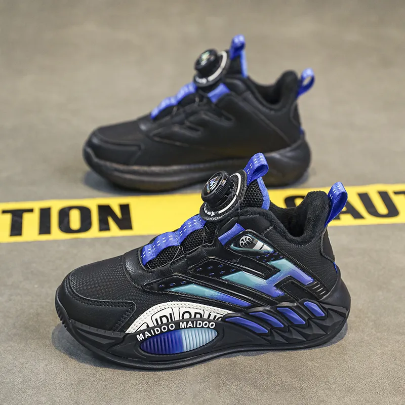 Wooden Rabbit Slip Resistant Thermal High Top Children's Basketball Shoes Kids'-9