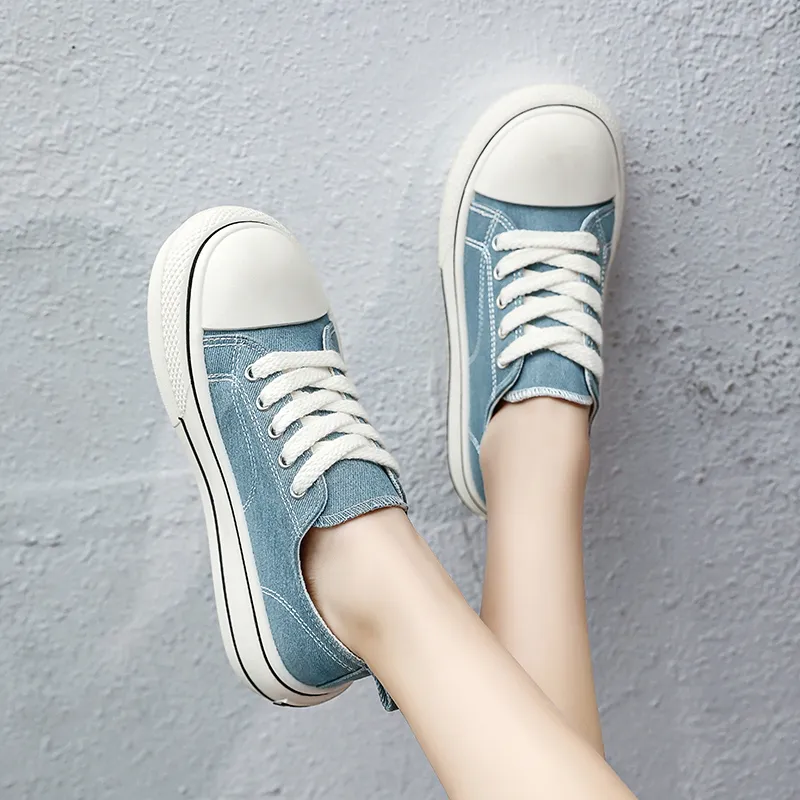 Wooden Rabbit Height Increasing Kids Canvas Shoes Teenagers-17