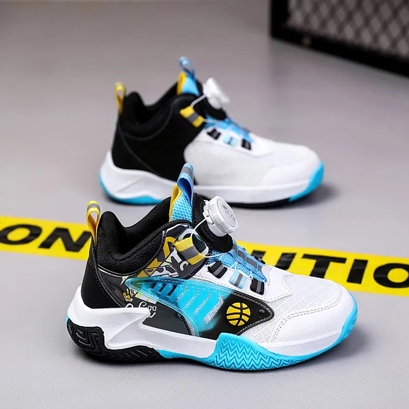 Wooden Rabbit Children's Basketball Shoes Kids'-3