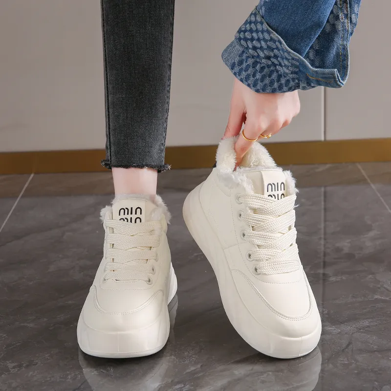 Wooden Rabbit Thermal Kids Lifestyle Shoes Teenagers-4