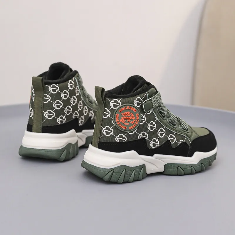 Wooden Rabbit Abrasion Resistant High Top Kids Lifestyle Shoes Kids'-15