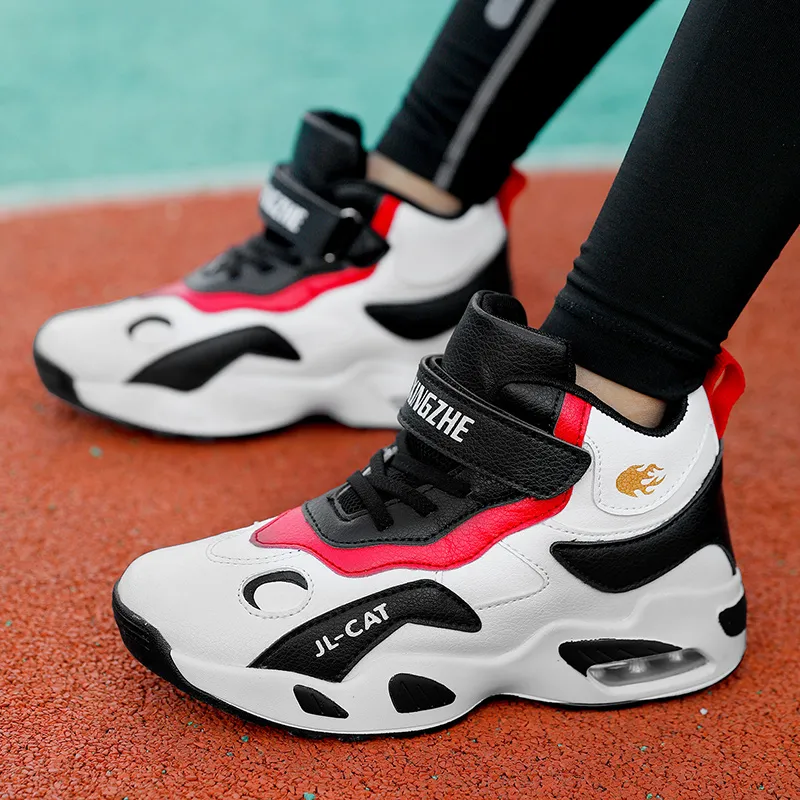 Wooden Rabbit Anti Slip, Slip Resistant High Top Children's Basketball Shoes Kids'-3