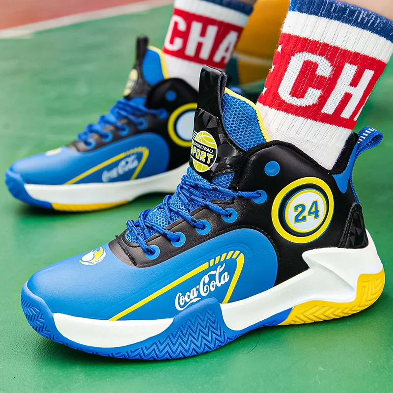 Wooden Rabbit Abrasion Resistant High Top Children's Basketball Shoes Kids'-2