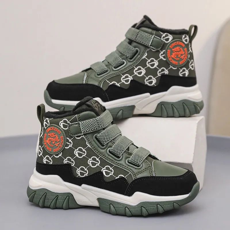 Wooden Rabbit Abrasion Resistant High Top Kids Lifestyle Shoes Kids'-14