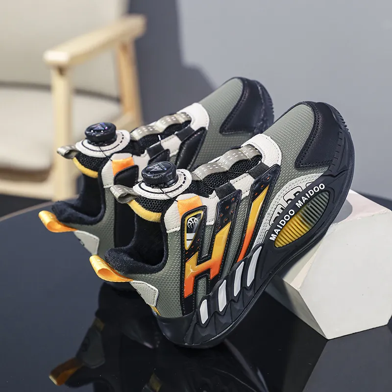 Wooden Rabbit Slip Resistant Thermal High Top Children's Basketball Shoes Kids'-12