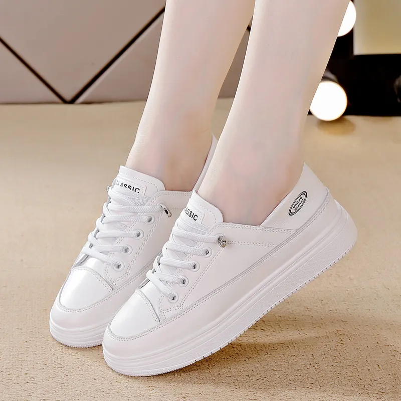 Wooden Rabbit Low Top Kids Lifestyle Shoes White Teenagers-5