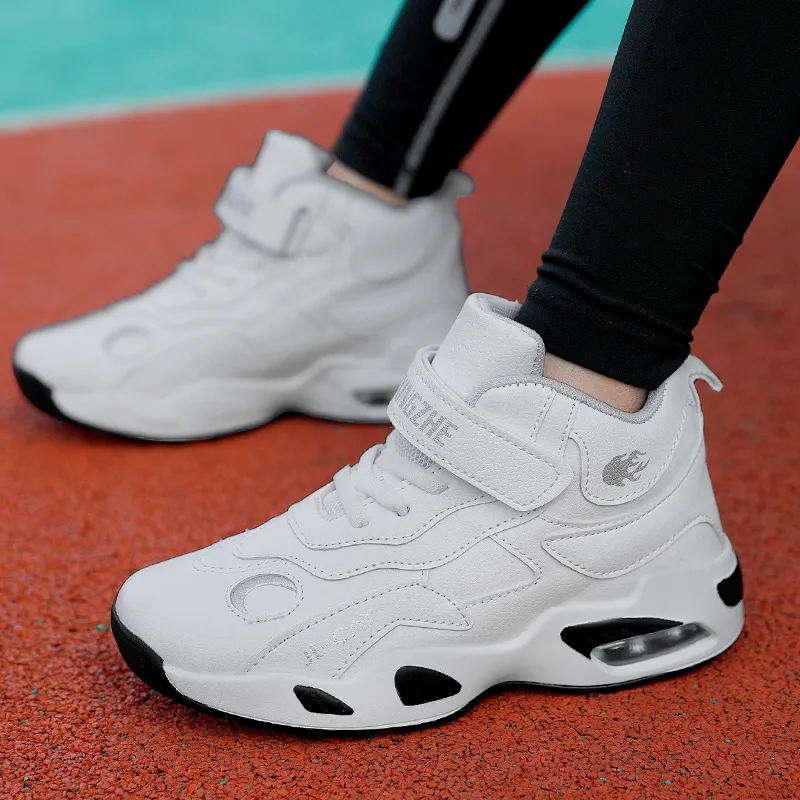 Wooden Rabbit Anti Slip, Slip Resistant High Top Children's Basketball Shoes Kids'-14