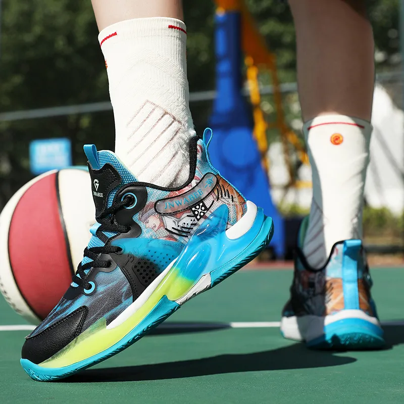 Wooden Rabbit Children's Basketball Shoes Kids'-17
