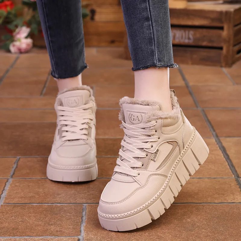 Wooden Rabbit High Top Kids Lifestyle Shoes Teenagers-1