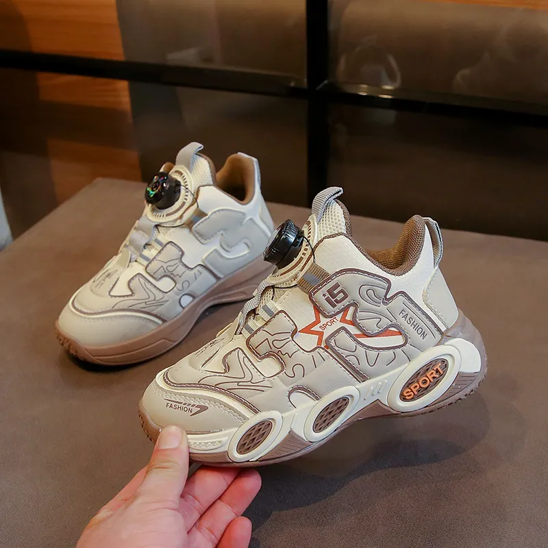 Wooden Rabbit Children's Basketball Shoes Kids'-4
