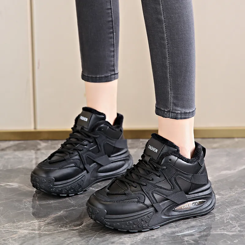 Wooden Rabbit Thermal High Top Kids Lifestyle Shoes Teenagers-4