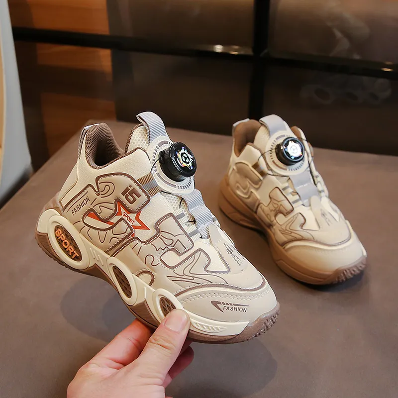 Wooden Rabbit Children's Basketball Shoes Kids'-3