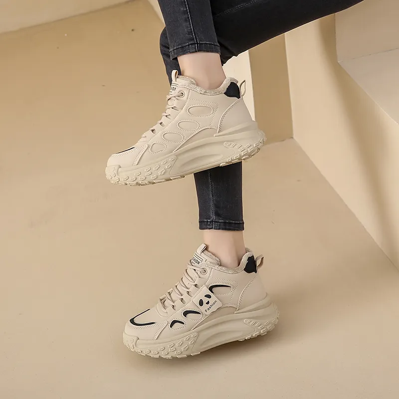 Wooden Rabbit High Top Kids Lifestyle Shoes Teenagers-9