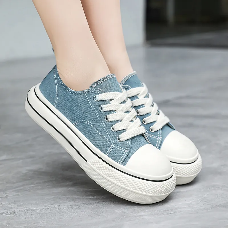 Wooden Rabbit Height Increasing Kids Canvas Shoes Teenagers-14