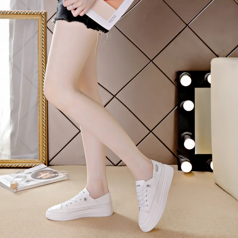 Wooden Rabbit Low Top Kids Lifestyle Shoes White Teenagers-2