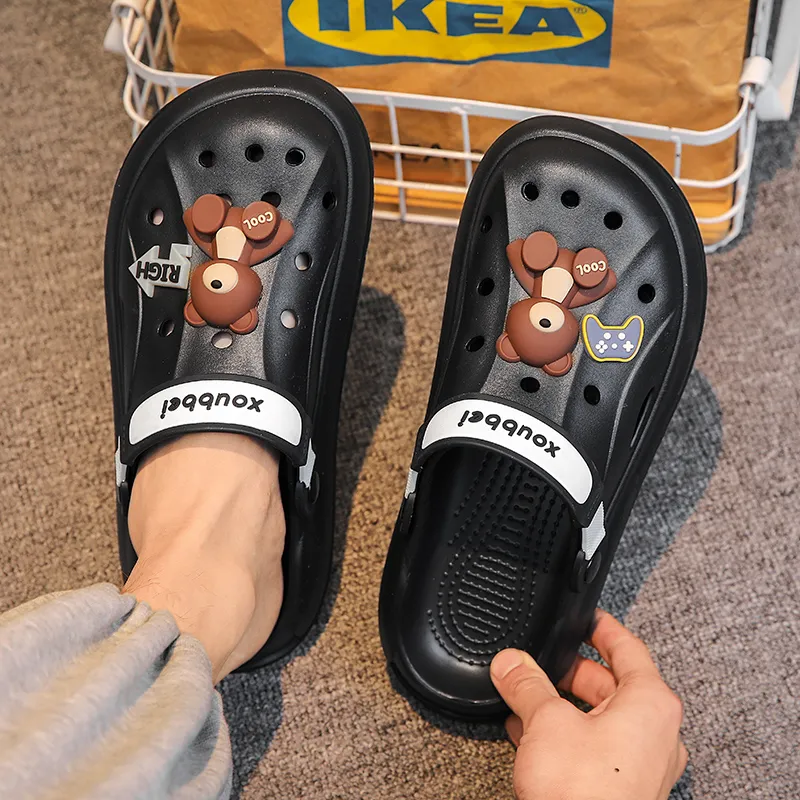 Wooden Rabbit Clogs Men-4