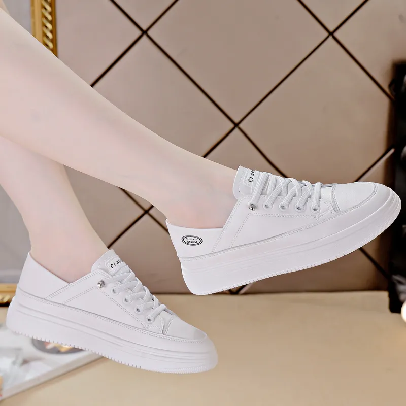 Wooden Rabbit Low Top Kids Lifestyle Shoes White Teenagers-6